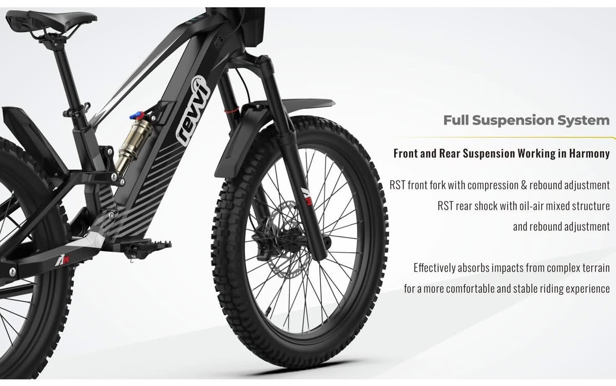 24” Revvi Electric Bike Black