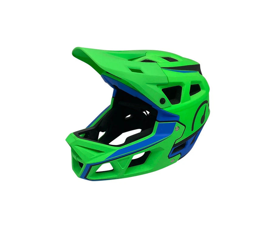 Revvi kids MTB Full face helmet Green