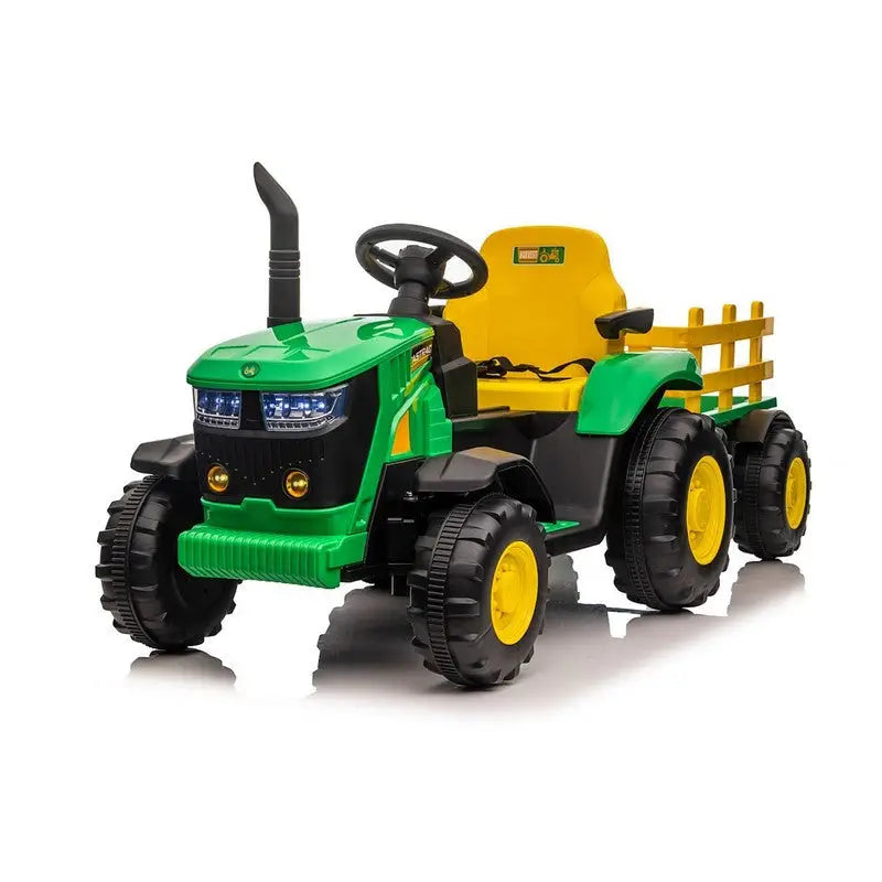 12v Electric Ride on Tractor with trailer