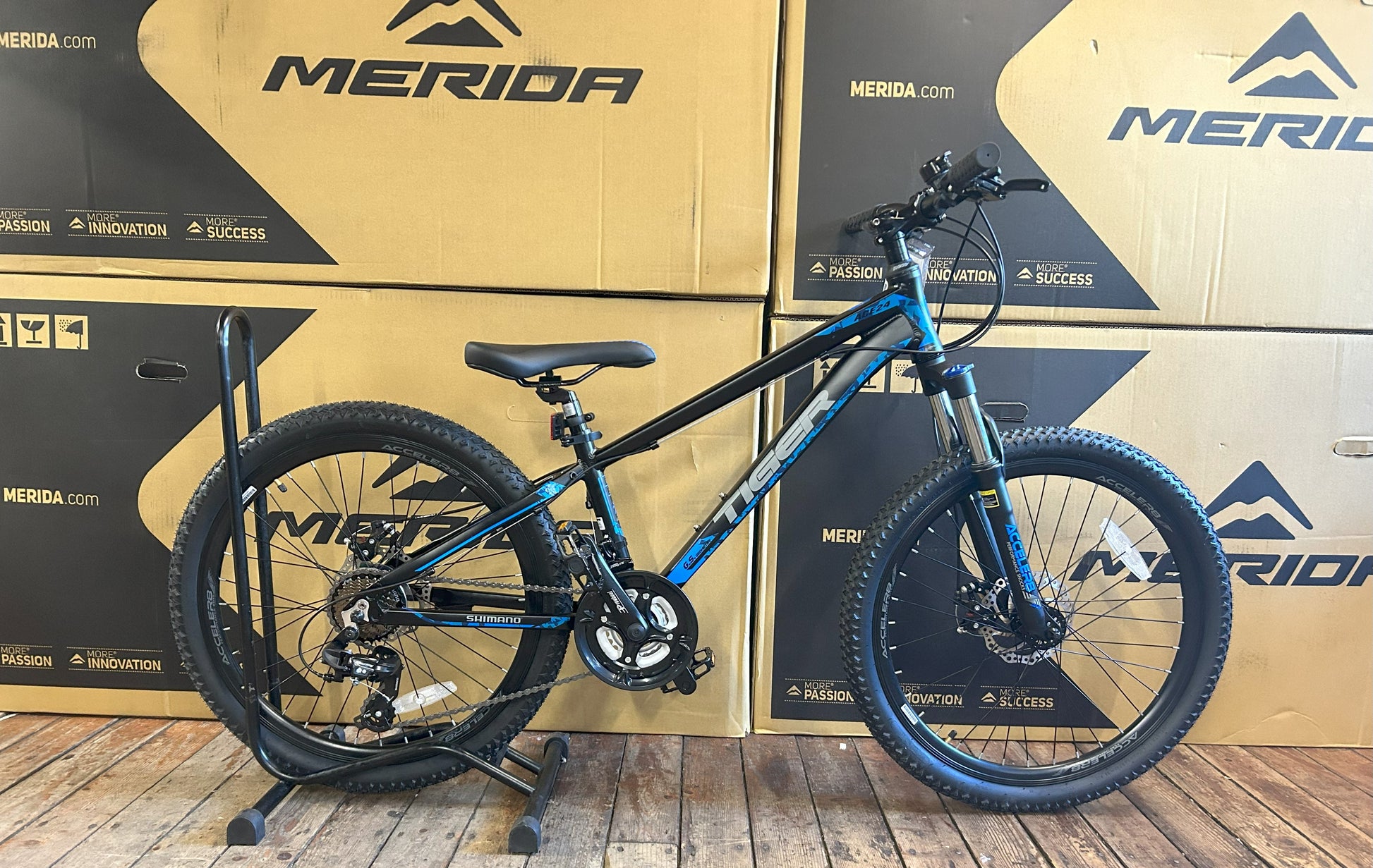 kinderfahrrad tiger 24" Tiger Ace Black/Blue